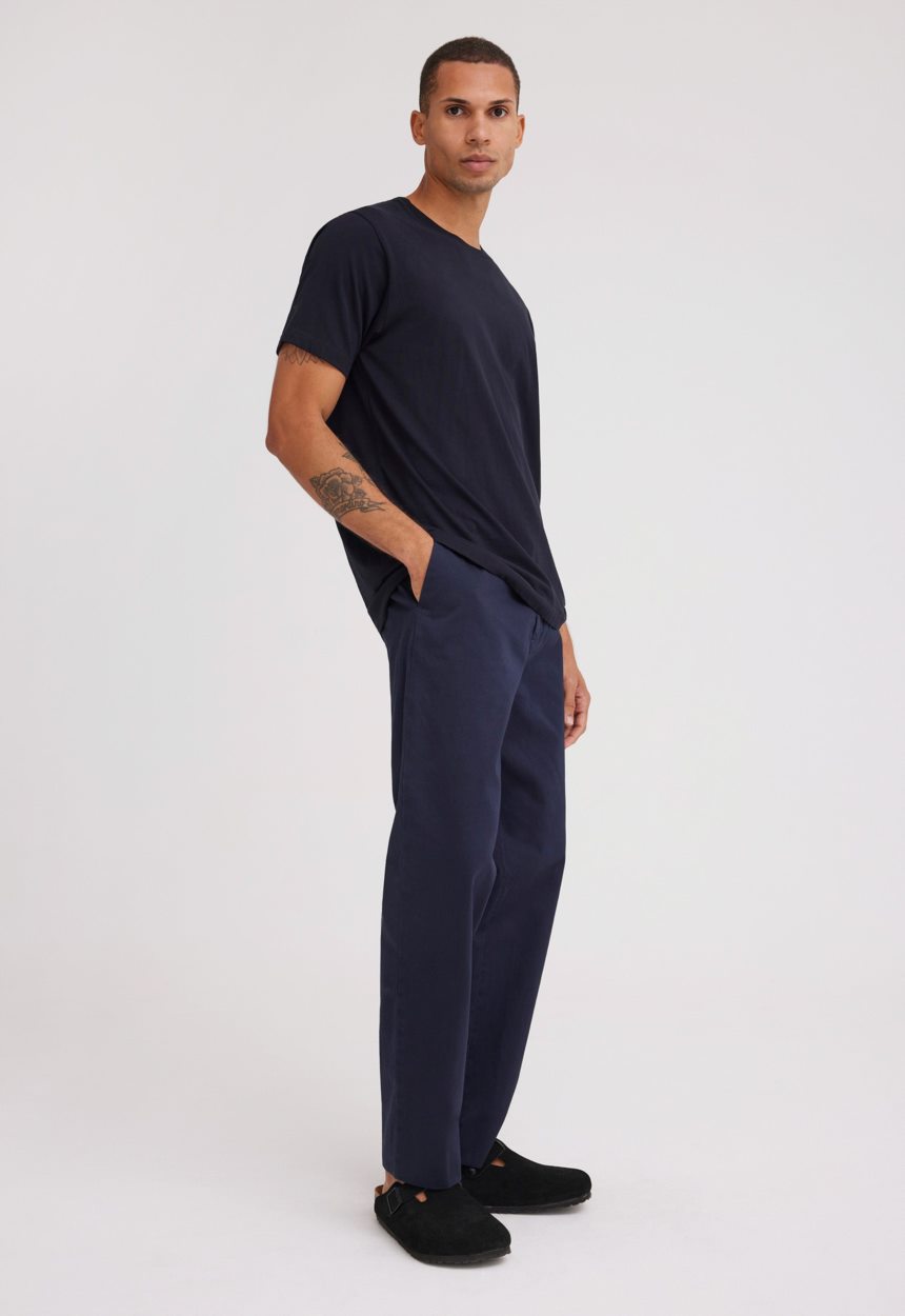 Jac + Jack Sans Cotton Tee - Darkest Navy